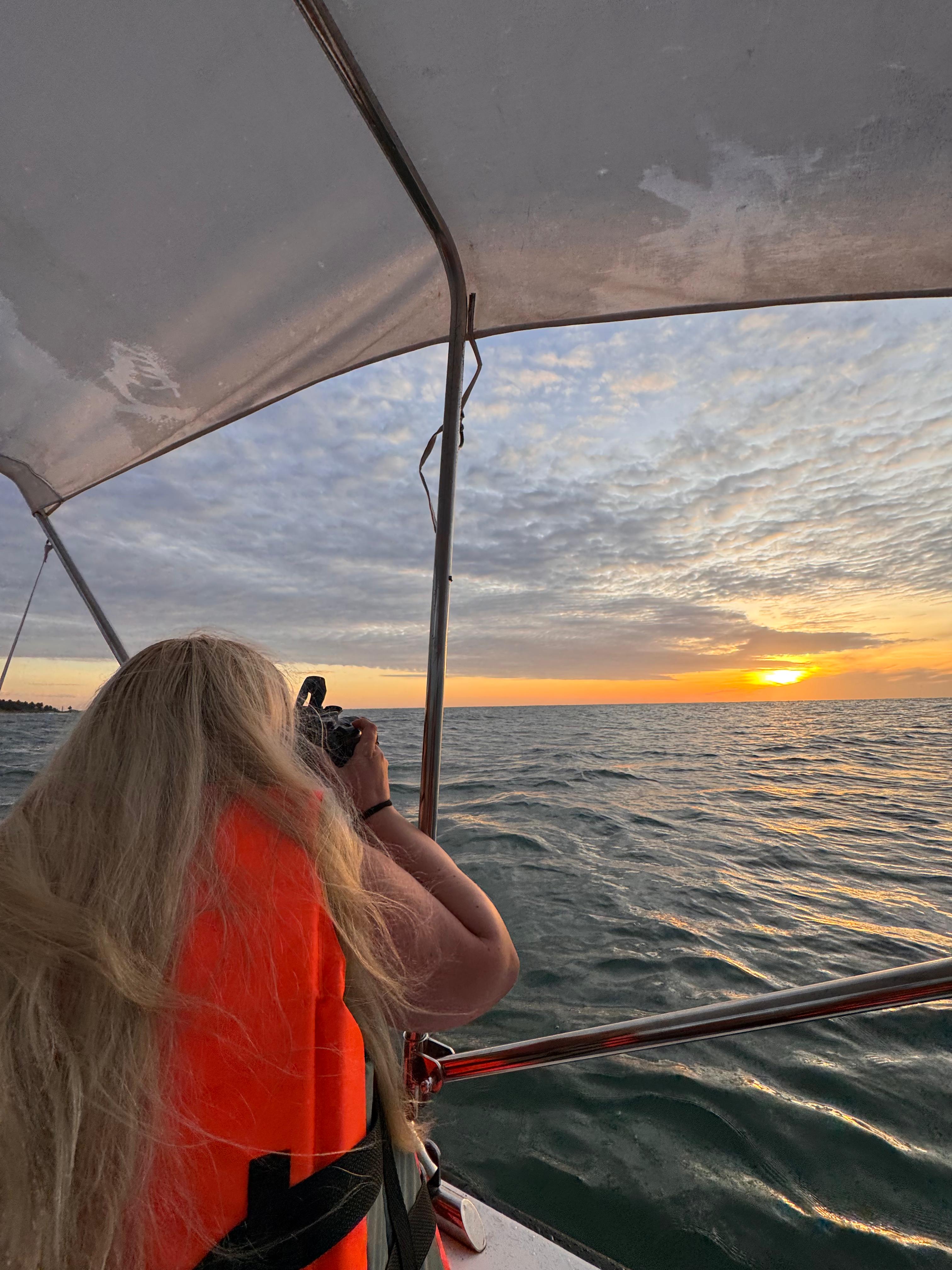 Sunset boat trip